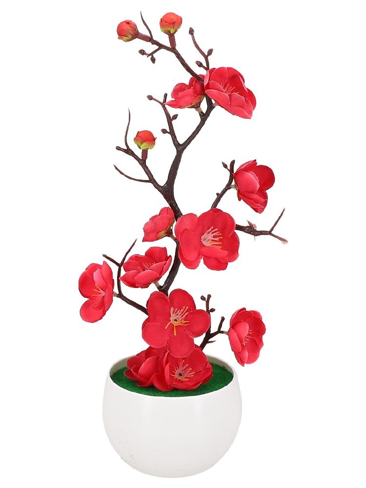 High Quality Artificial Potted Flower Ornaments Plant Plum Home Outdoor - Picture 48 of 51