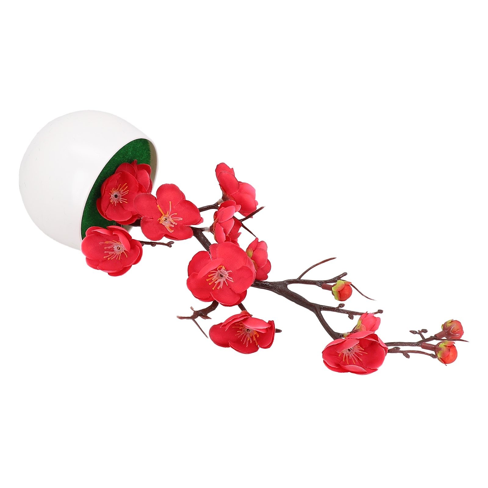 High Quality Artificial Potted Flower Ornaments Plant Plum Home Outdoor - Picture 41 of 51