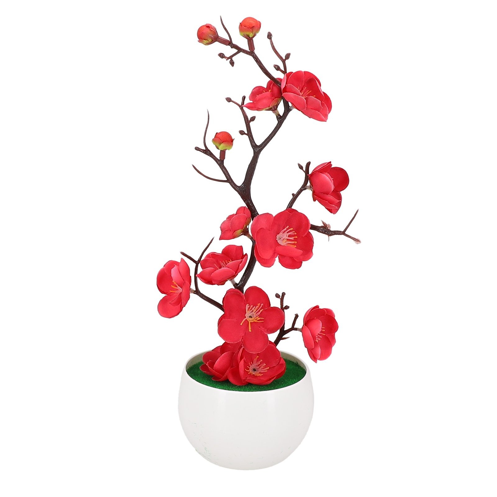 High Quality Artificial Potted Flower Ornaments Plant Plum Home Outdoor - Picture 44 of 51
