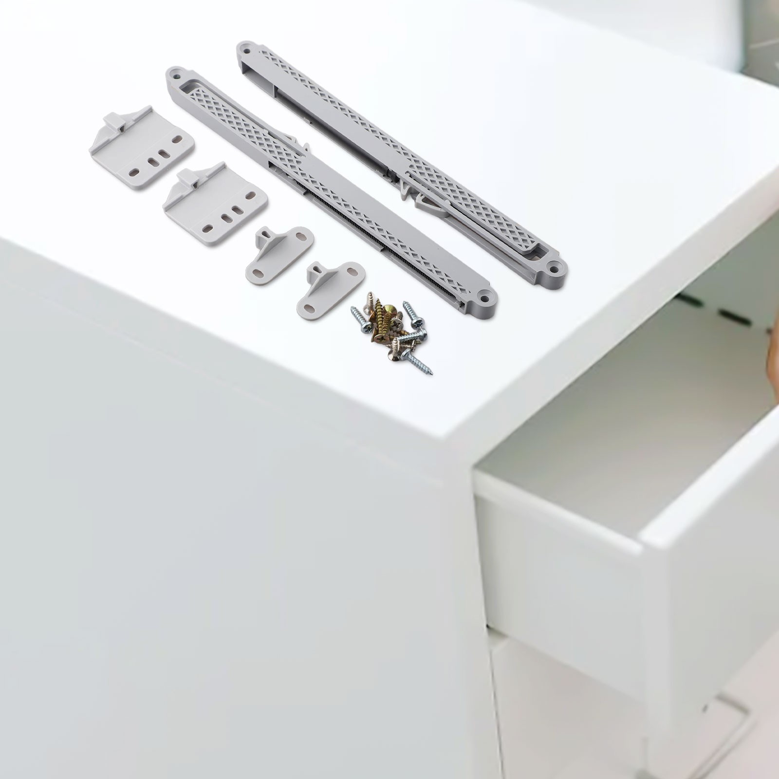 Quiet and Effective Soft Close Drawer Adapter for Cabinet Drawers 2PCS