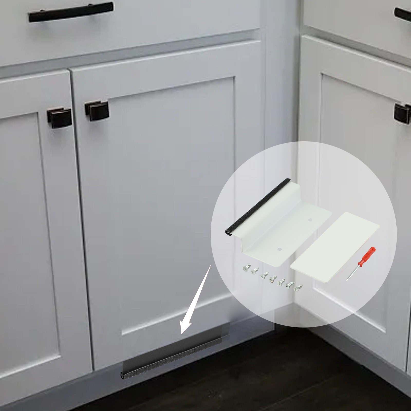 Ouvre-porte sans contact peu encombrant pour cuisine pour poubelles et tiroirs - Picture 32 of 36