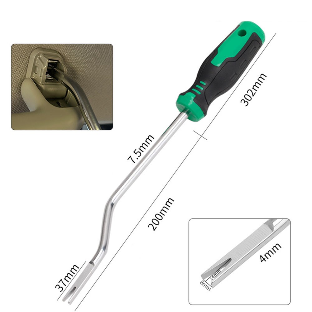 Non Slip Handle Removal Tool for Sun Visor and Ceiling Handle Installation