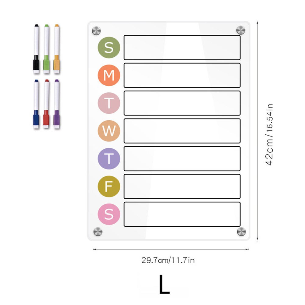Efficiently Track Your Family's Schedule with This Magnetic Planner Board