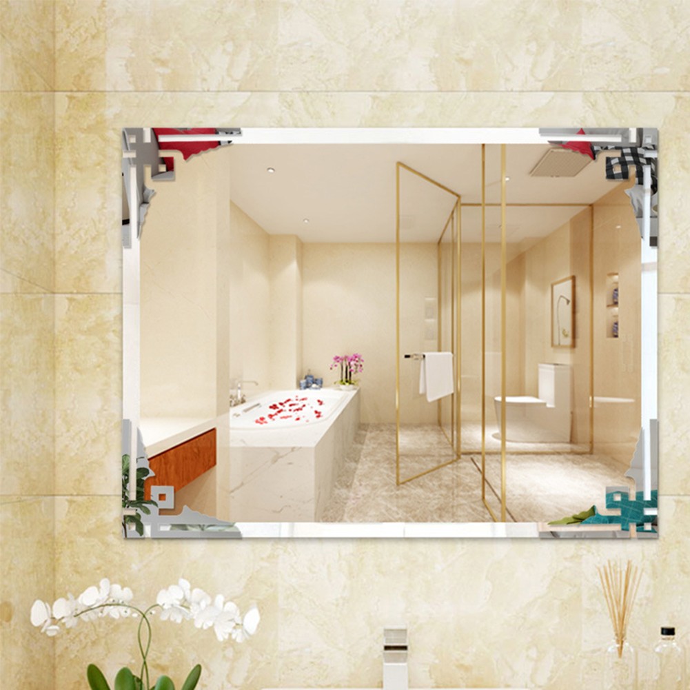 Decorative 10CM Acrylic Mirror Wall Stickers Set of 6 for Modern Spaces - Picture 21 of 27