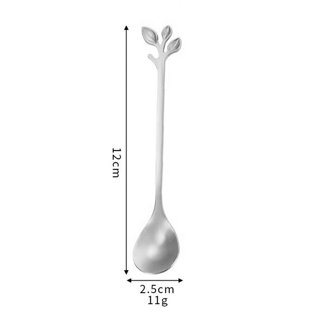 Edelstahl Baum Blatt Löffel 12 Stück Set für elegantes Essen und den täglich - Bild 21 von 22