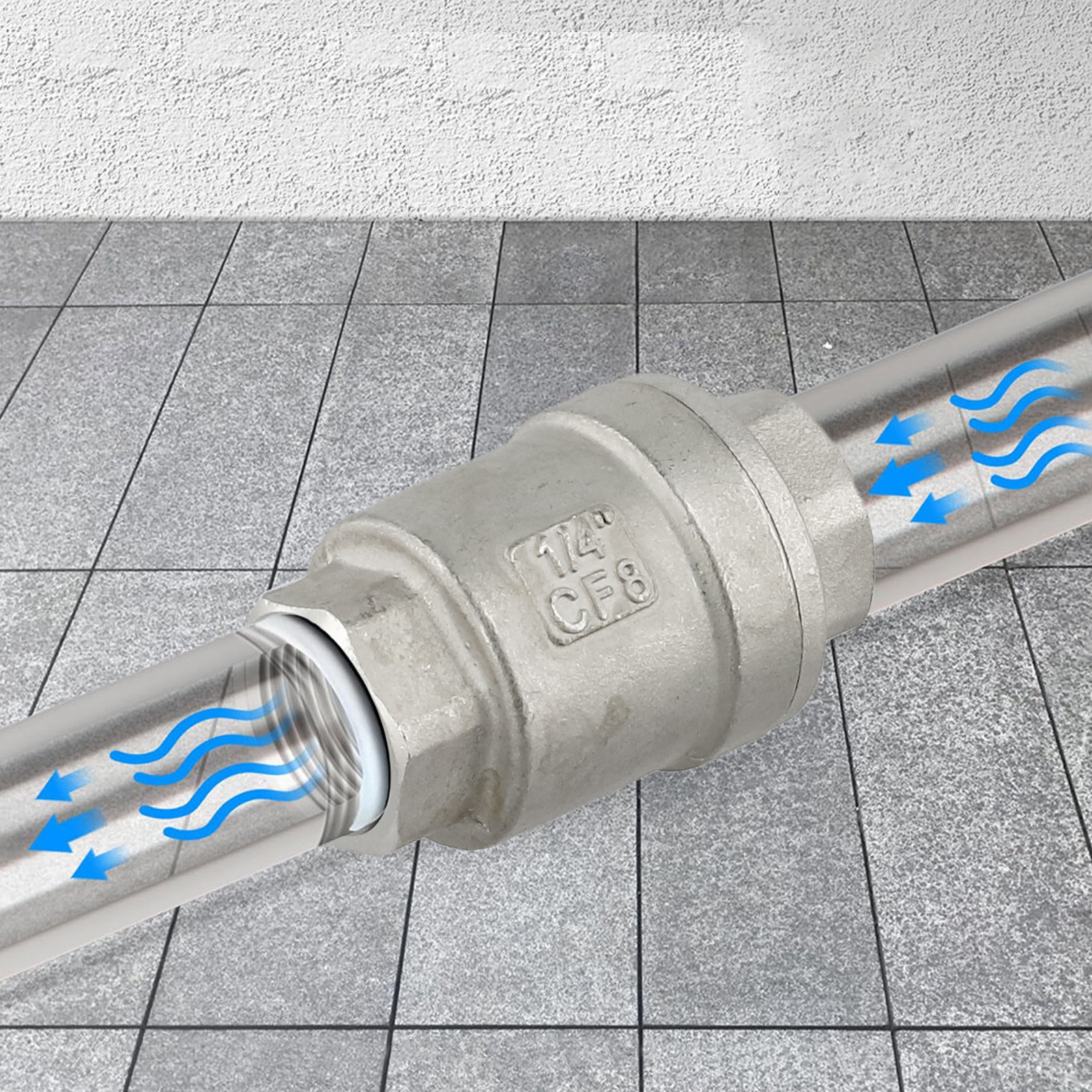 1/2 Inch Vertical Stainless Steel Check Valve for Effective Water Flow - Picture 22 of 33