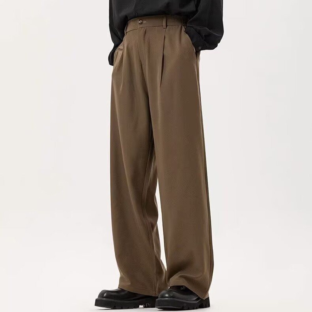 Pantalon élégant couleur unie pour homme parfait pour les sorties économies printemps et