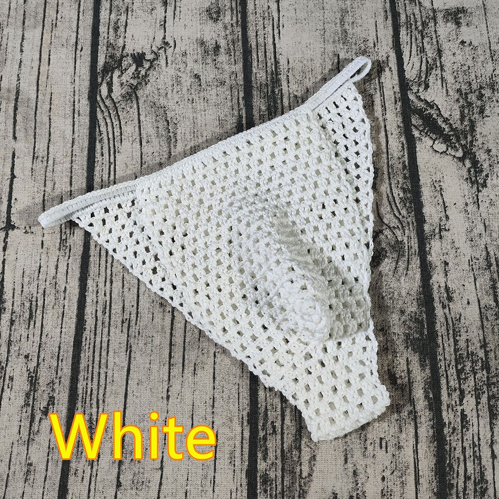 Men's Hand Crochet Underwear Low Rise Briefs Ideal for Swimming and Sunbathing - Picture 13 of 25