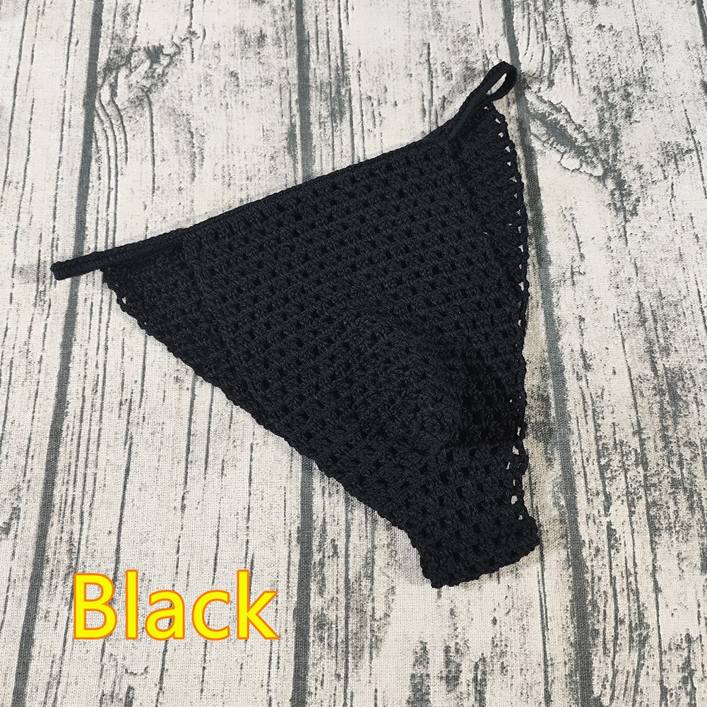 Men's Hand Crochet Underwear Low Rise Briefs Ideal for Swimming and Sunbathing - Picture 18 of 25