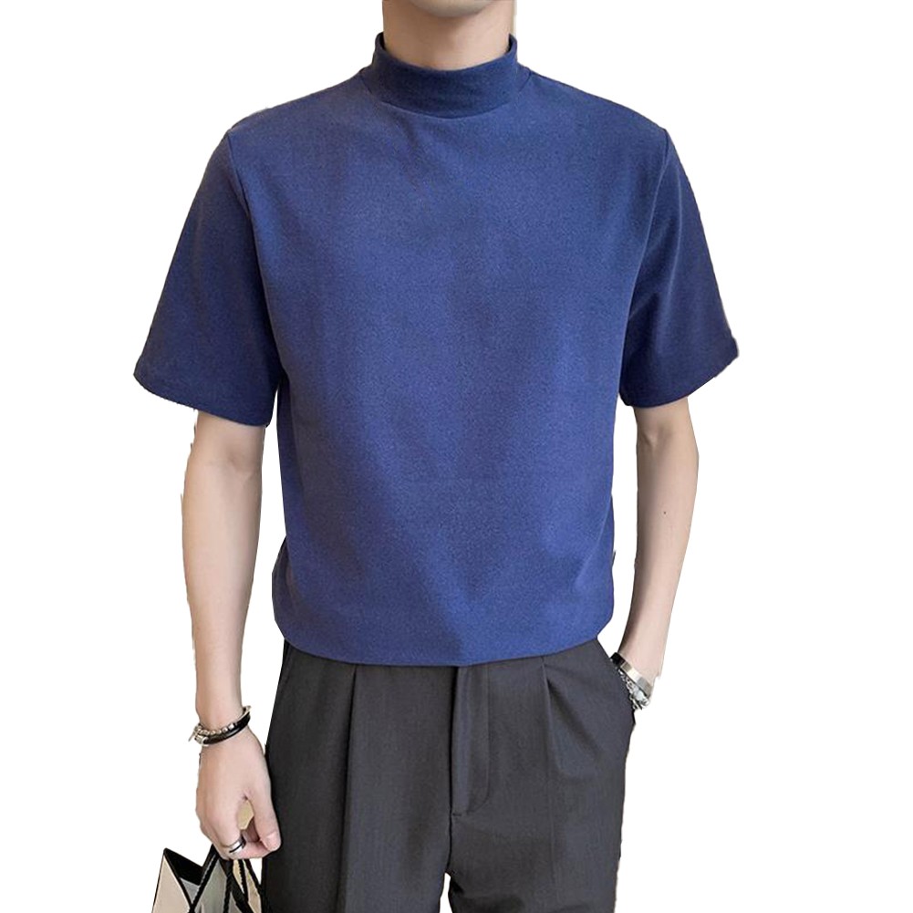 Everyday Casual Mens Pullover with Half Turtleneck and Stretchy Fabric Design - Picture 13 of 20