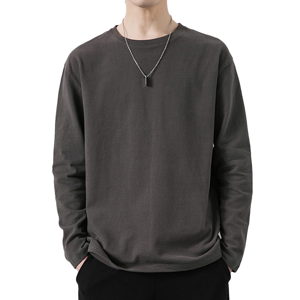 Everyday Men's Crew Neck Long Sleeve Tee Pullover Tops Suitable for All Seasons - Picture 13 of 20