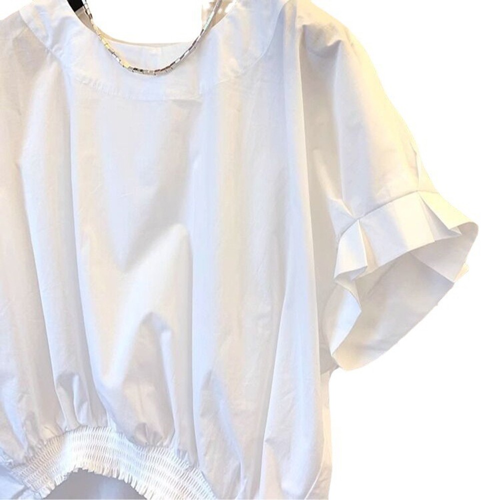 Casual Holiday Blouses for Women with Solid Pleats and Comfortable Fit - Picture 39 of 42