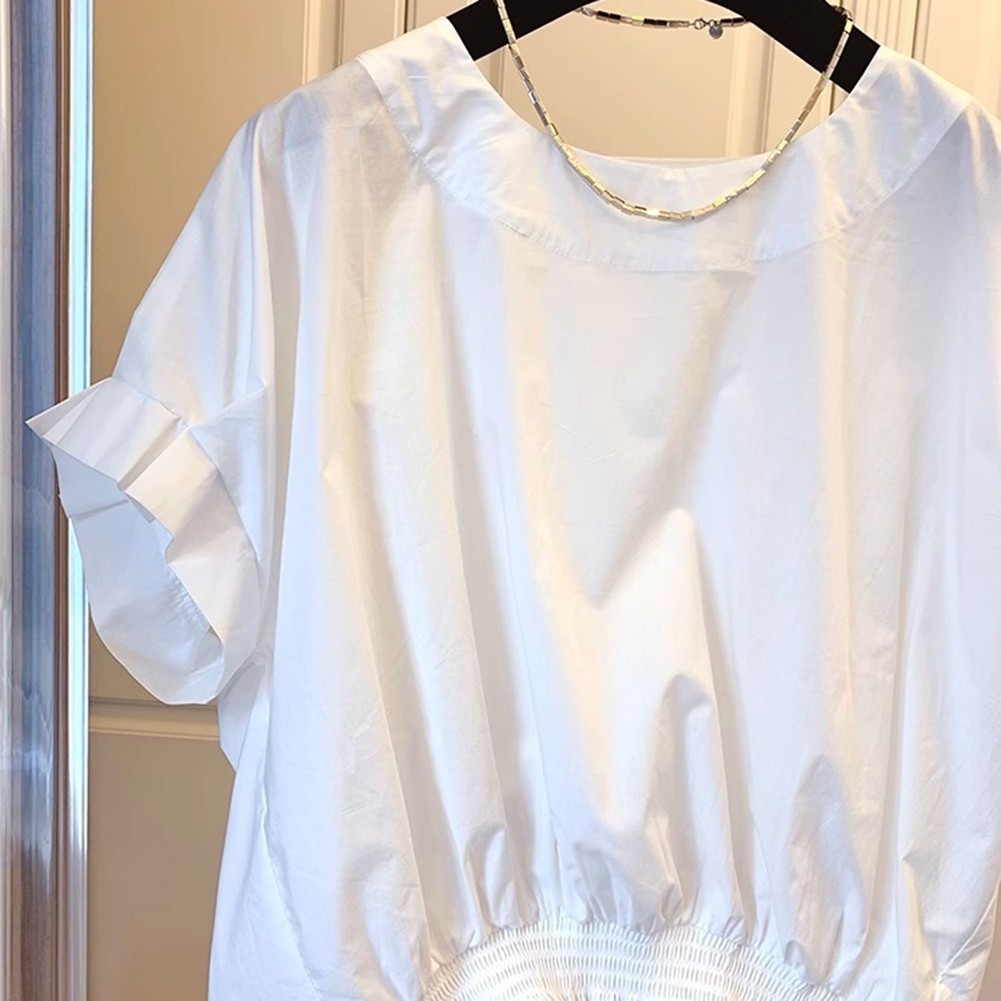 Casual Holiday Blouses for Women with Solid Pleats and Comfortable Fit - Picture 37 of 42