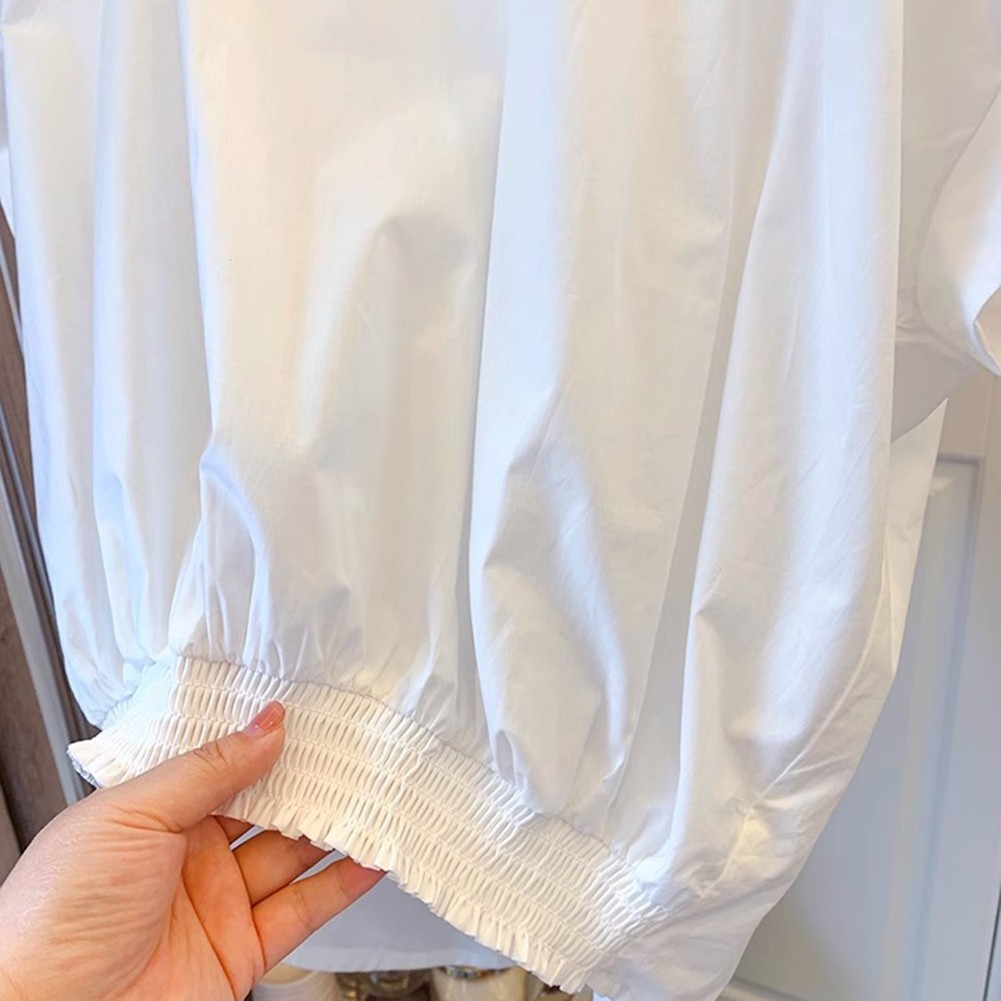 Casual Holiday Blouses for Women with Solid Pleats and Comfortable Fit - Picture 36 of 42