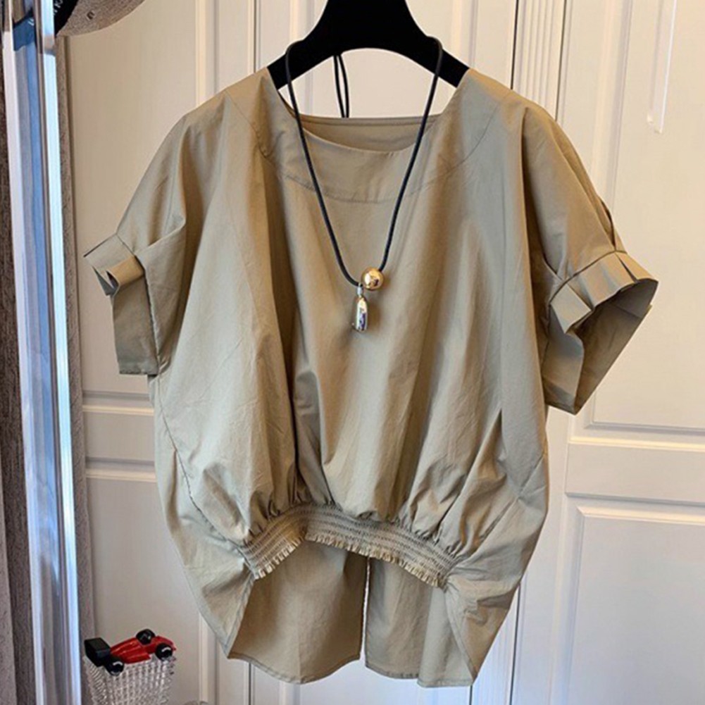 Casual Holiday Blouses for Women with Solid Pleats and Comfortable Fit - Picture 30 of 42
