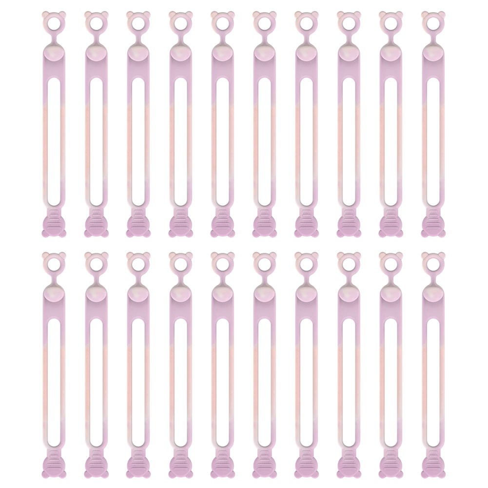 Vereinfachen Sie Ihr Leben mit einem 20-teiligen Set stilvoller Silikon-Kabel-Or - Bild 14 von 52