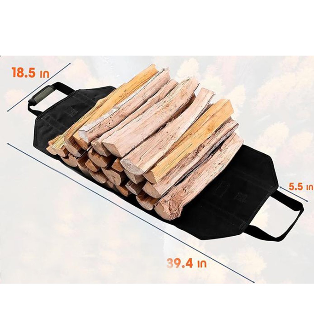 Oversized Portable Carrier Bag for Efficient Wood Transportation Outdoors - Picture 16 of 23