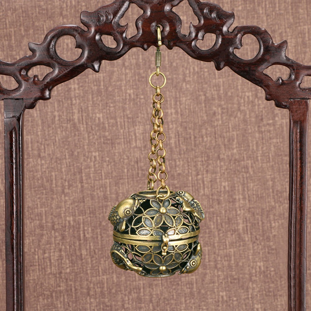Decorative Hollow Brass Ball for Infusing Spaces with Delightful Scents - Picture 17 of 29