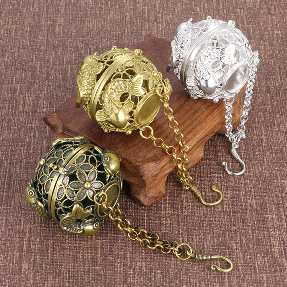 Decorative Hollow Brass Ball for Infusing Spaces with Delightful Scents - Picture 21 of 29