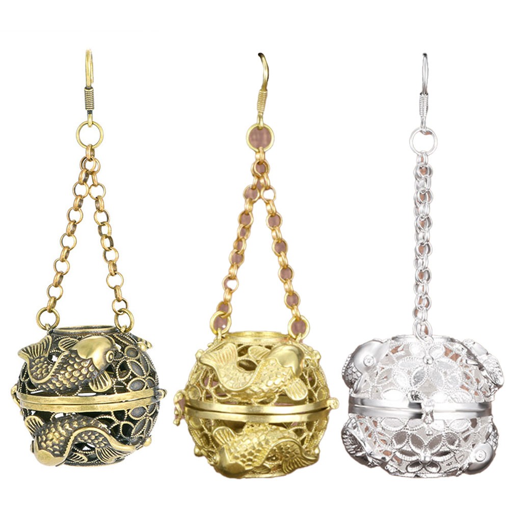 Decorative Hollow Brass Ball for Infusing Spaces with Delightful Scents - Picture 25 of 29