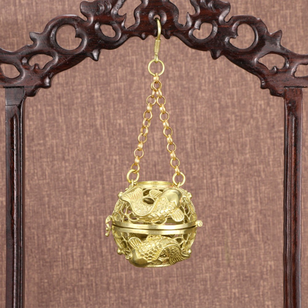 Decorative Hollow Brass Ball for Infusing Spaces with Delightful Scents - Picture 23 of 29