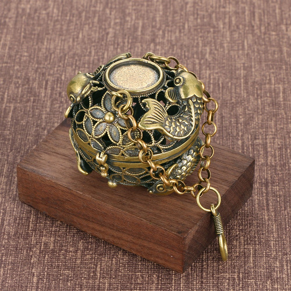 Decorative Hollow Brass Ball for Infusing Spaces with Delightful Scents - Picture 16 of 29