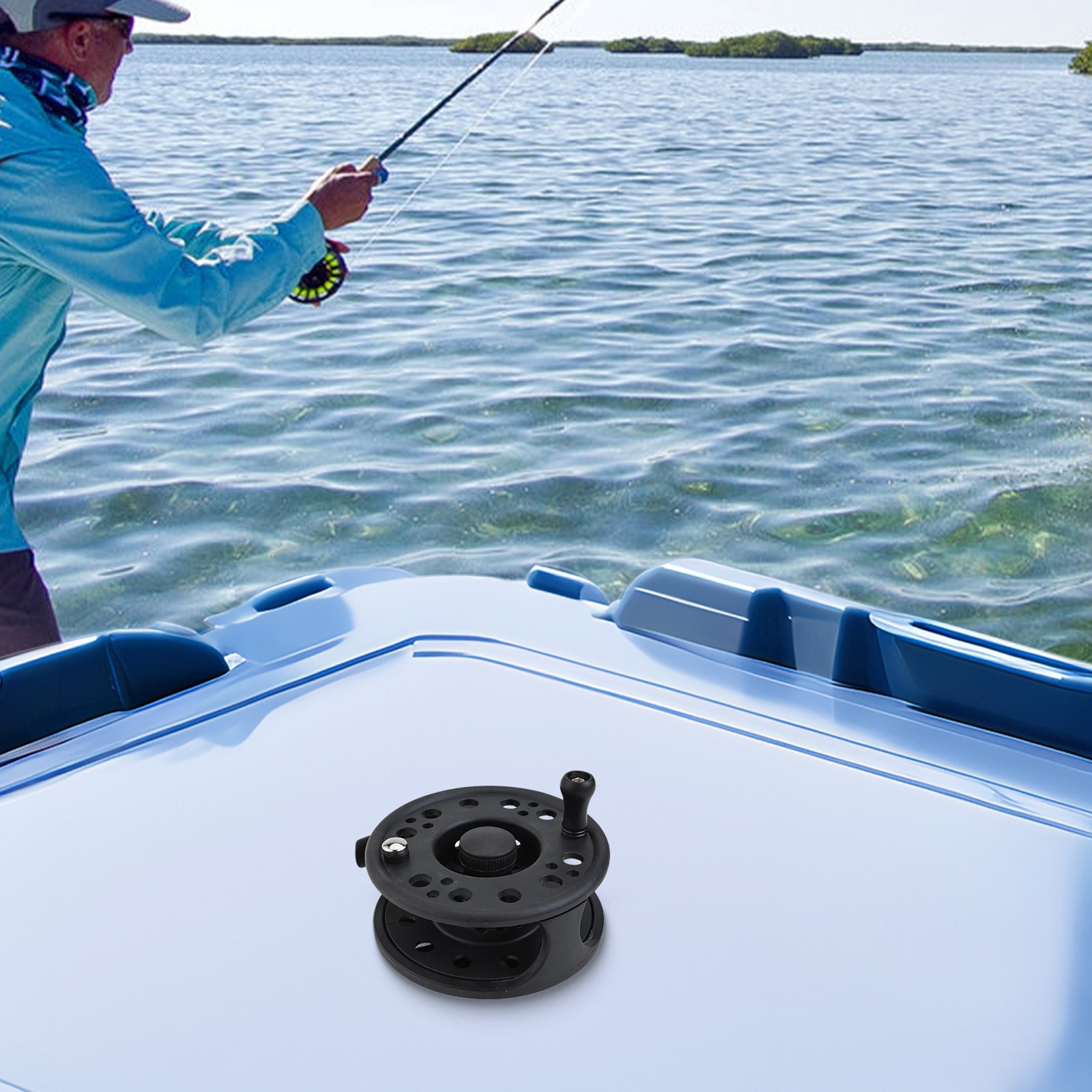 Passa facilmente da una mano all'altra con il mulinello da pesca a mosca in ABS - Foto 28 di 40