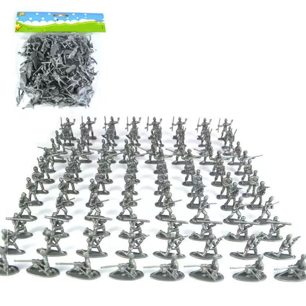 Toys to Inspire Creativity Army Men Figure Set of 100 with Varied Designs - Picture 14 of 15