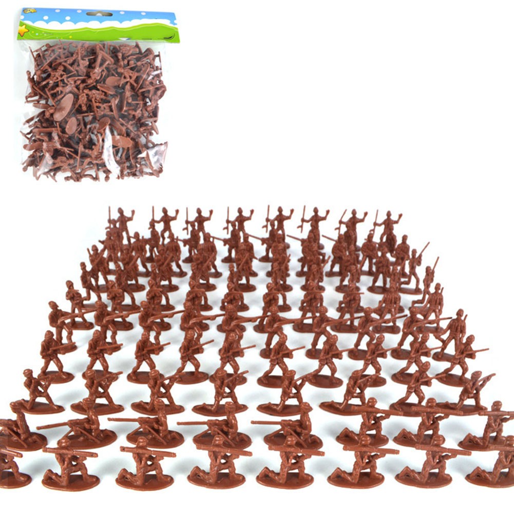 Toys to Inspire Creativity Army Men Figure Set of 100 with Varied Designs - Picture 15 of 15