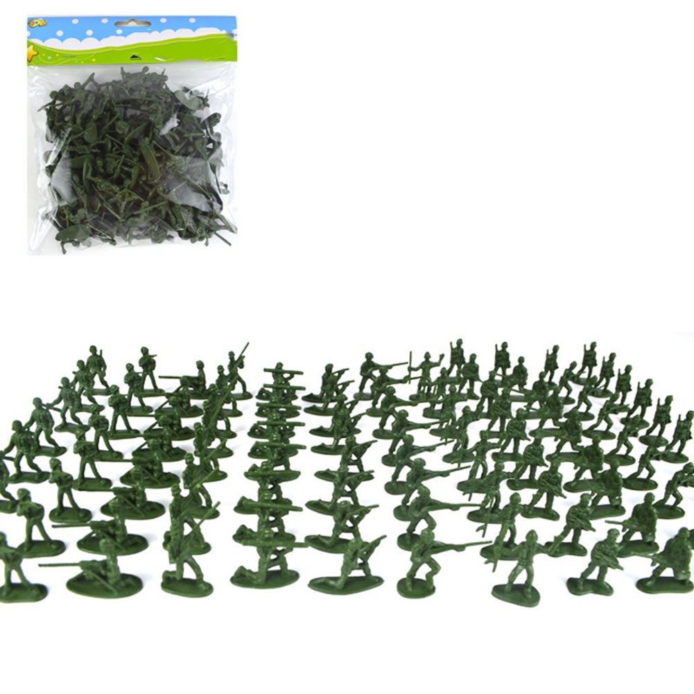 Toys to Inspire Creativity Army Men Figure Set of 100 with Varied Designs - Picture 13 of 15