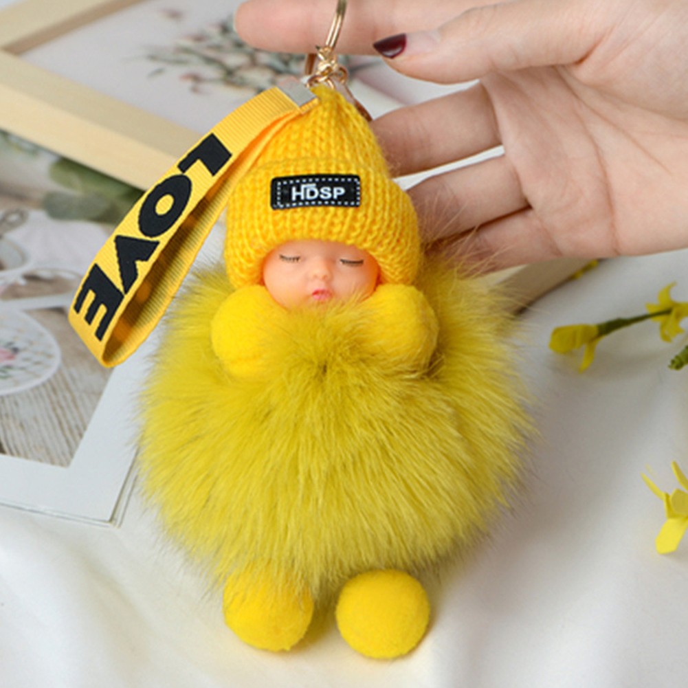 Porte-clés poupée peluche 2024 colorée unique ajout parfait à votre collection