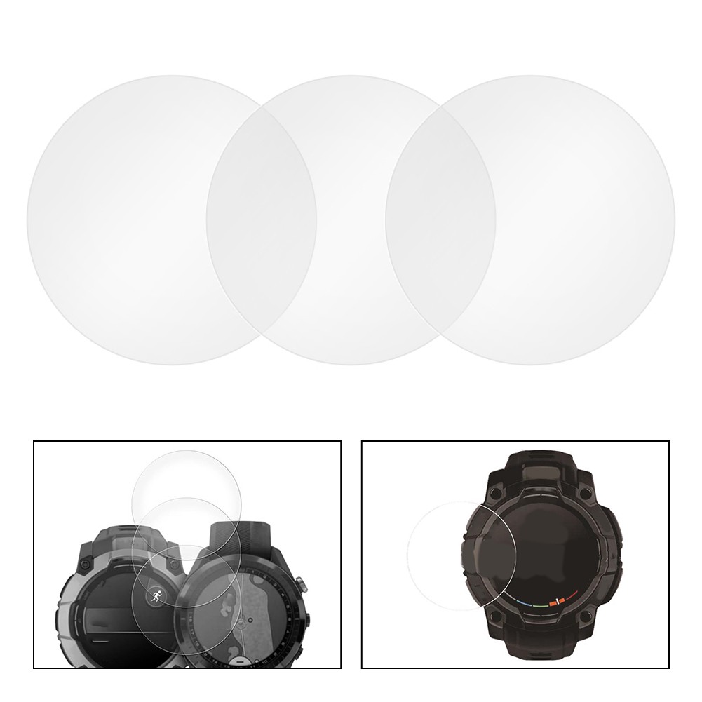 Ochrona ze szkła hartowanego do Garmin Instinct3 50 mm dla lepszego bezpieczeństwa wyświetlacza - Zdjęcie 3 z 9