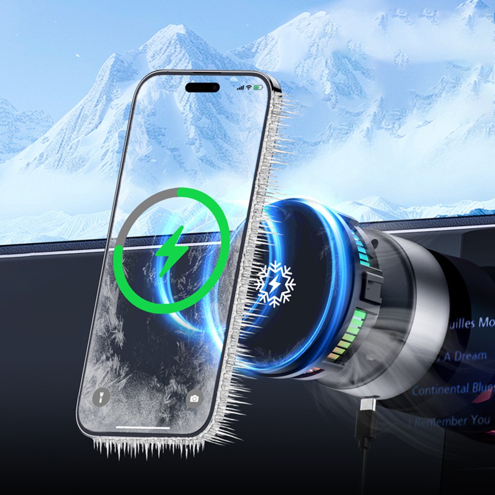 Support Smartphone pour Voitures Support 15W Charge Sans Fil et Stabilité - Photo 19 sur 23