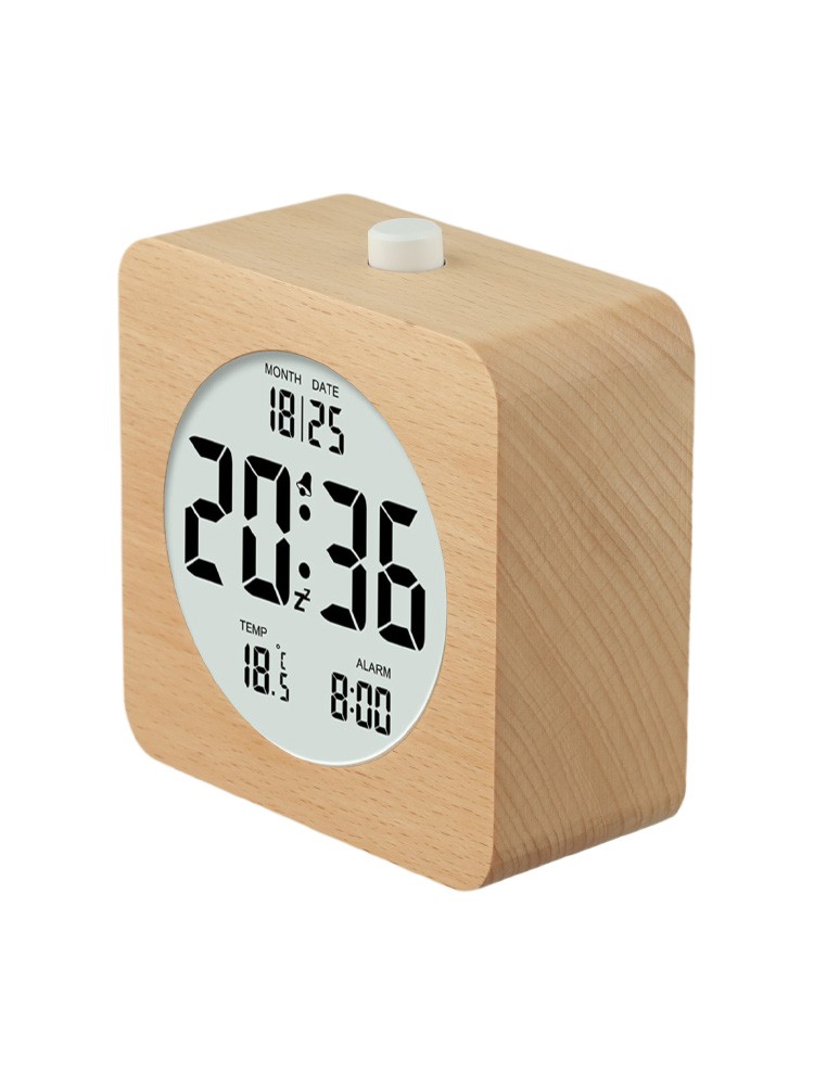 Wecker LED Holz tragbar leise Raffinesse batteriebetrieben - Bild 29 von 31