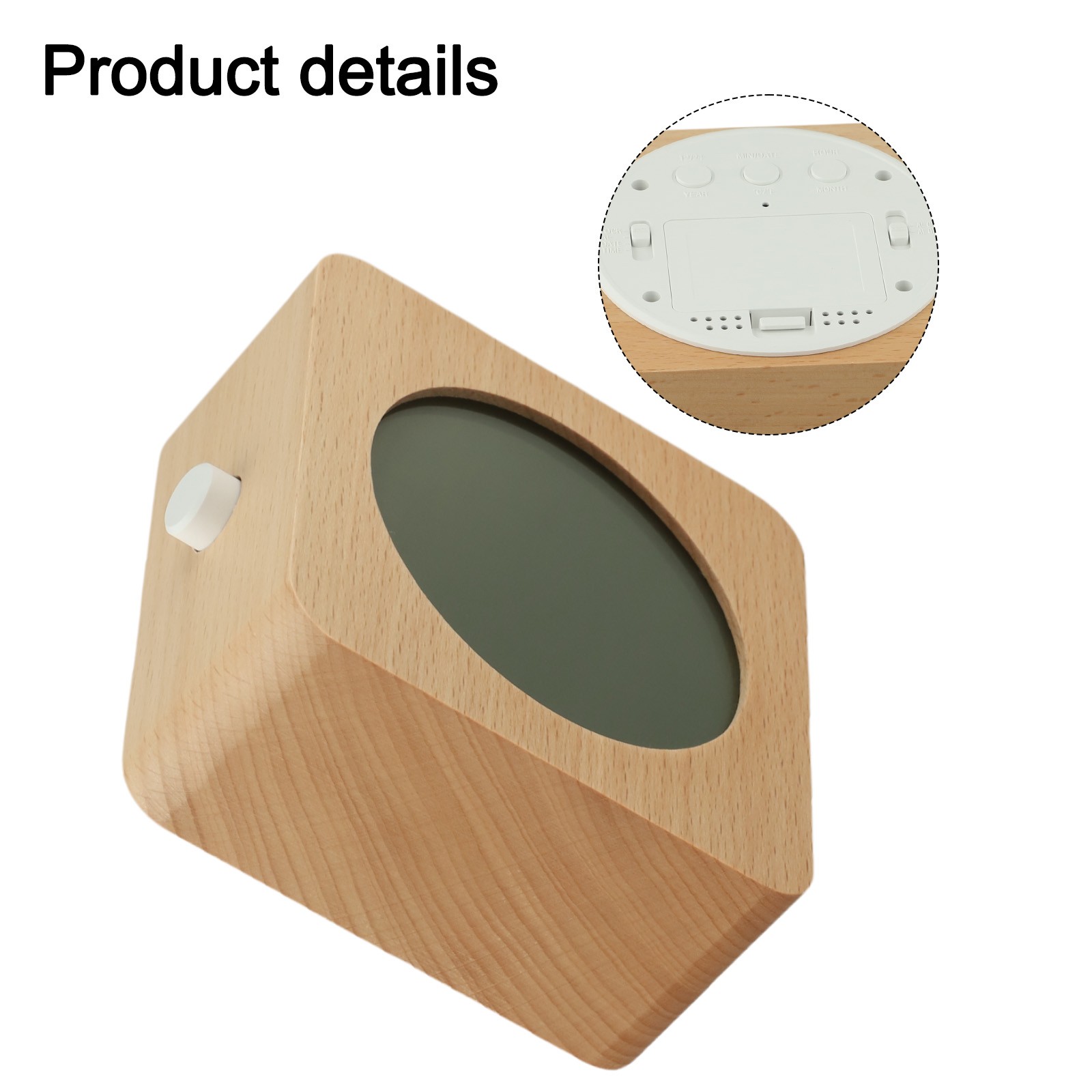 Wecker LED Holz tragbar leise Raffinesse batteriebetrieben - Bild 27 von 31