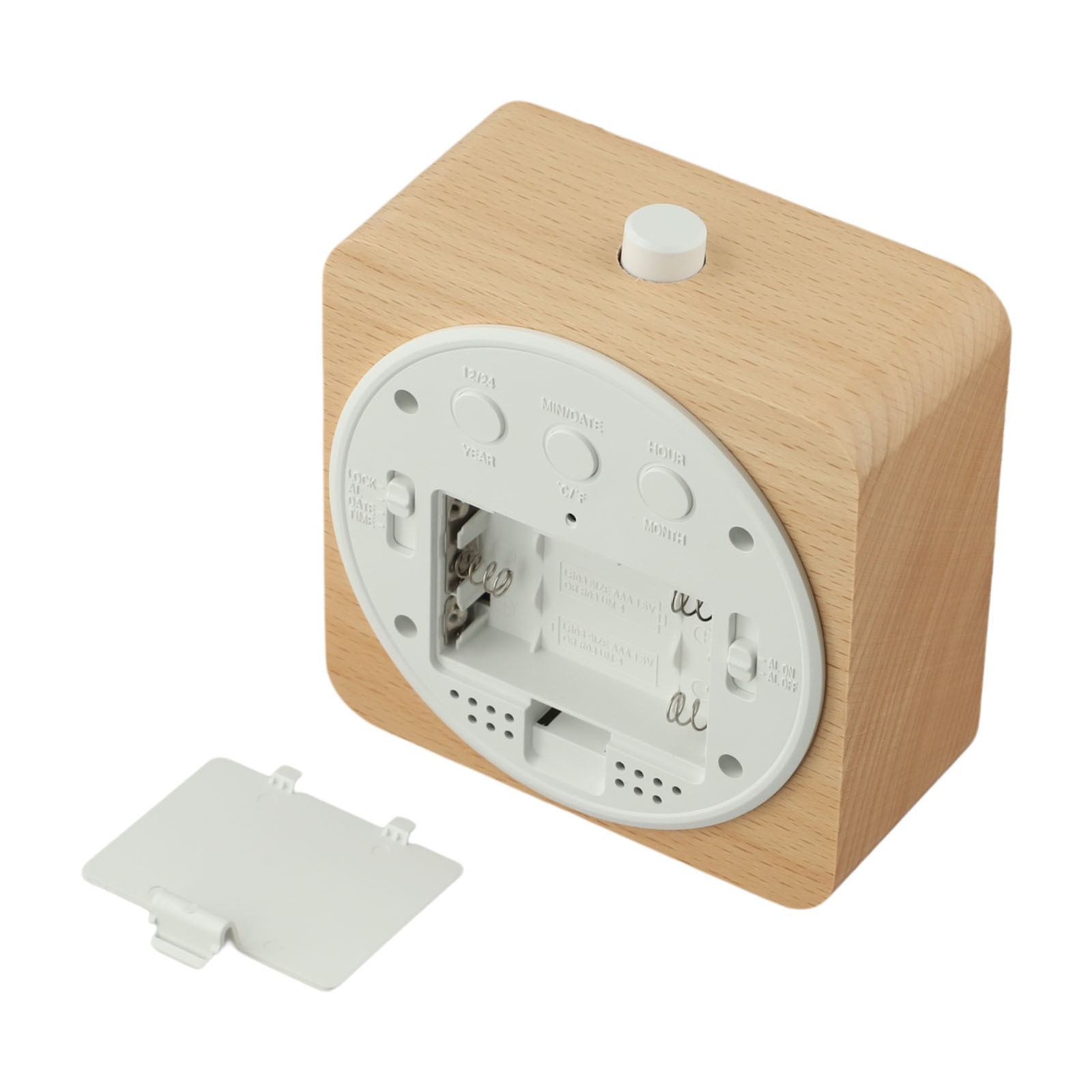Wecker LED Holz tragbar leise Raffinesse batteriebetrieben - Bild 25 von 31