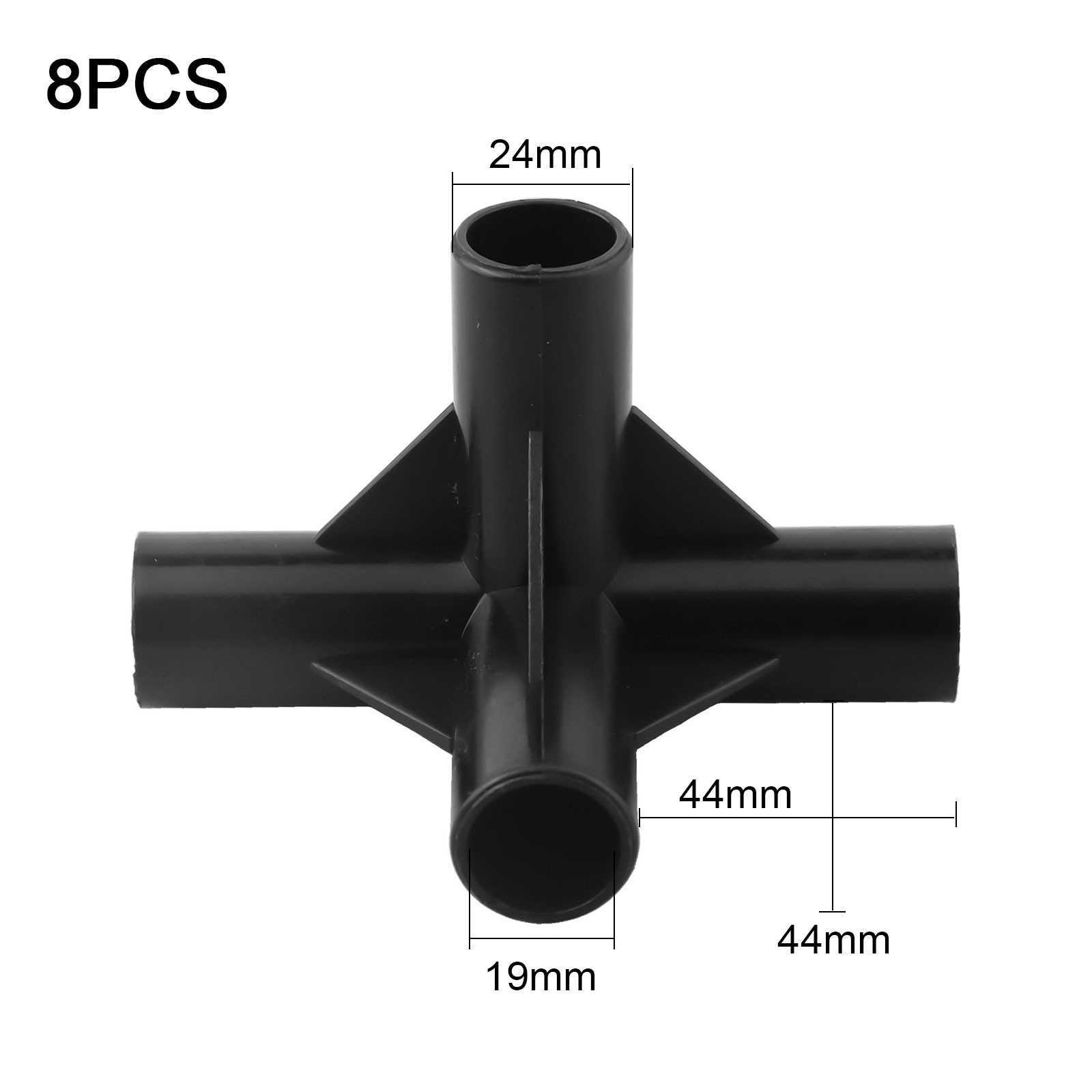 For DIY PVC Pipe Fittings Set of 8 for Greenhouse and Plant Support Frames - Picture 46 of 51