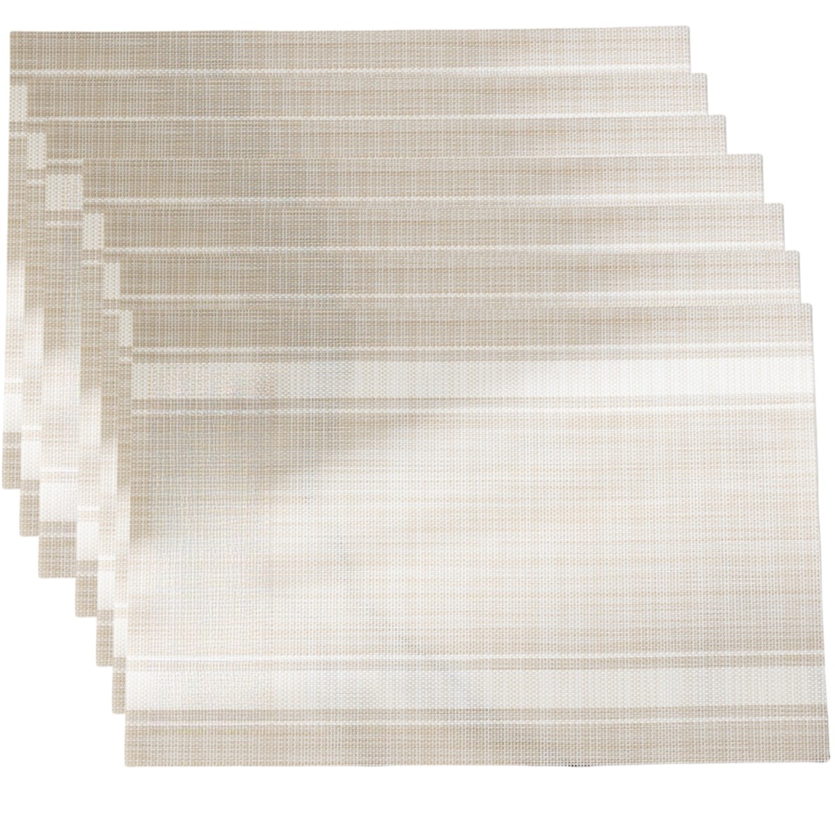 Colorful Set of 6 PVC Table Mats Heat Resistant for Everyday Use 45x30cm - Picture 55 of 56