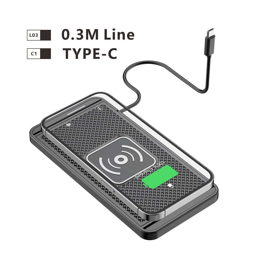 Chargeur Voiture Sans Fil Facilement Adaptable 15 Watt mode Fonction Charge Rapide