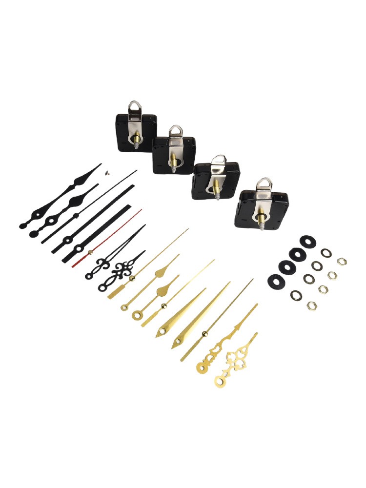 Create Unique Clocks with this 4PCS Movement Set and Metal Hand Options