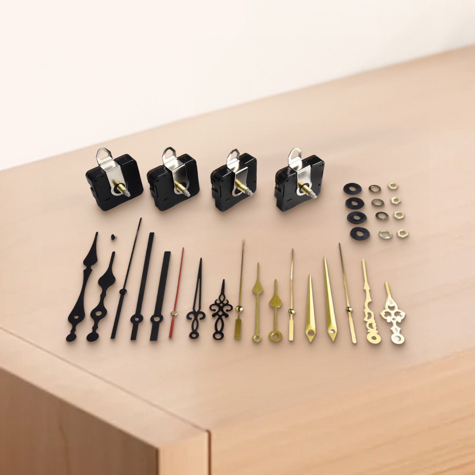 Create Unique Clocks with this 4PCS Movement Set and Metal Hand Options