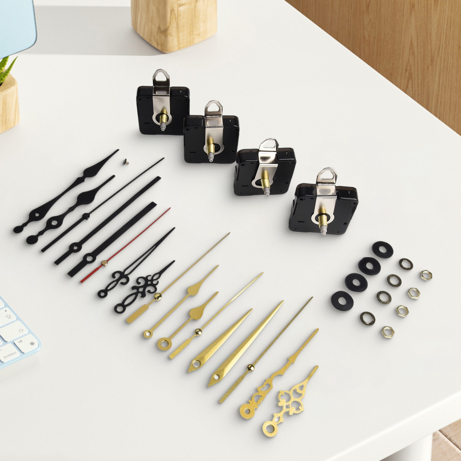 Create Unique Clocks with this 4PCS Movement Set and Metal Hand Options