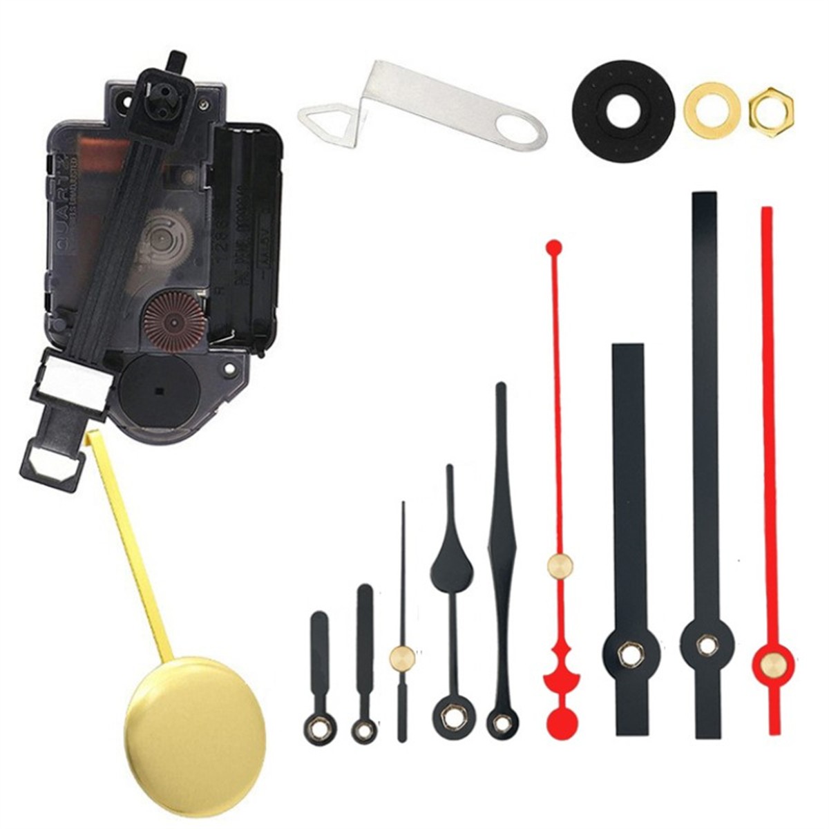 Set Ricambio Meccanismo Orologio a Pendolo Personalizzabile per Orologi da Paret - Picture 38 of 41