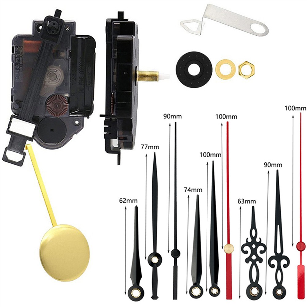 Set Ricambio Meccanismo Orologio a Pendolo Personalizzabile per Orologi da Paret - Picture 41 of 41