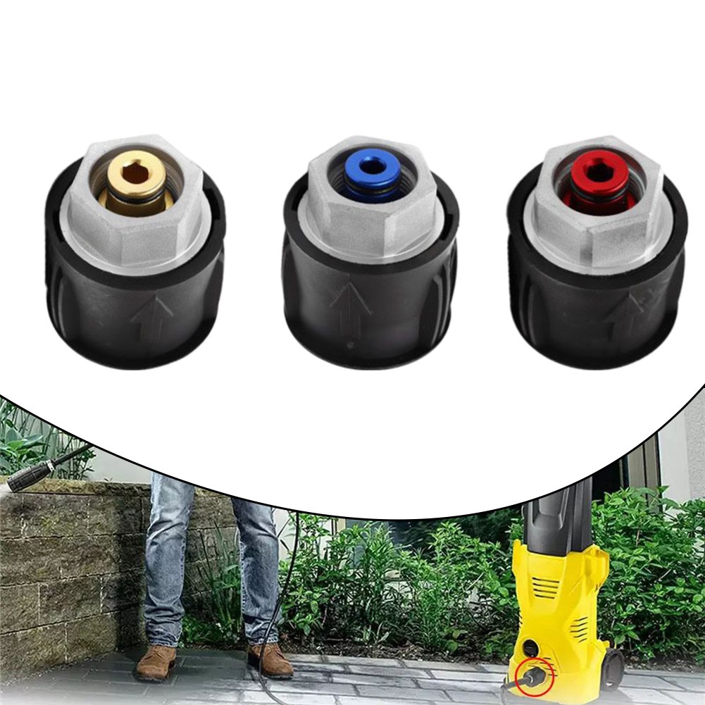 ADAPTATEUR CONNECTEUR TUYAU Haute Pression De Jardin M22 X 1/4 Pièces Informati EUR 10,51