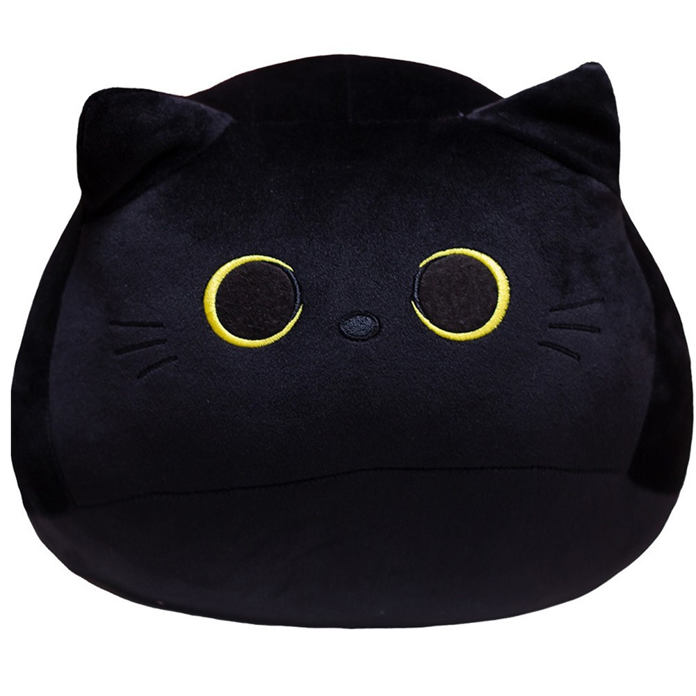 Charming Soft Toy Pillows Featuring a Cute Black Cat Design at 16 Inches - Picture 16 of 29