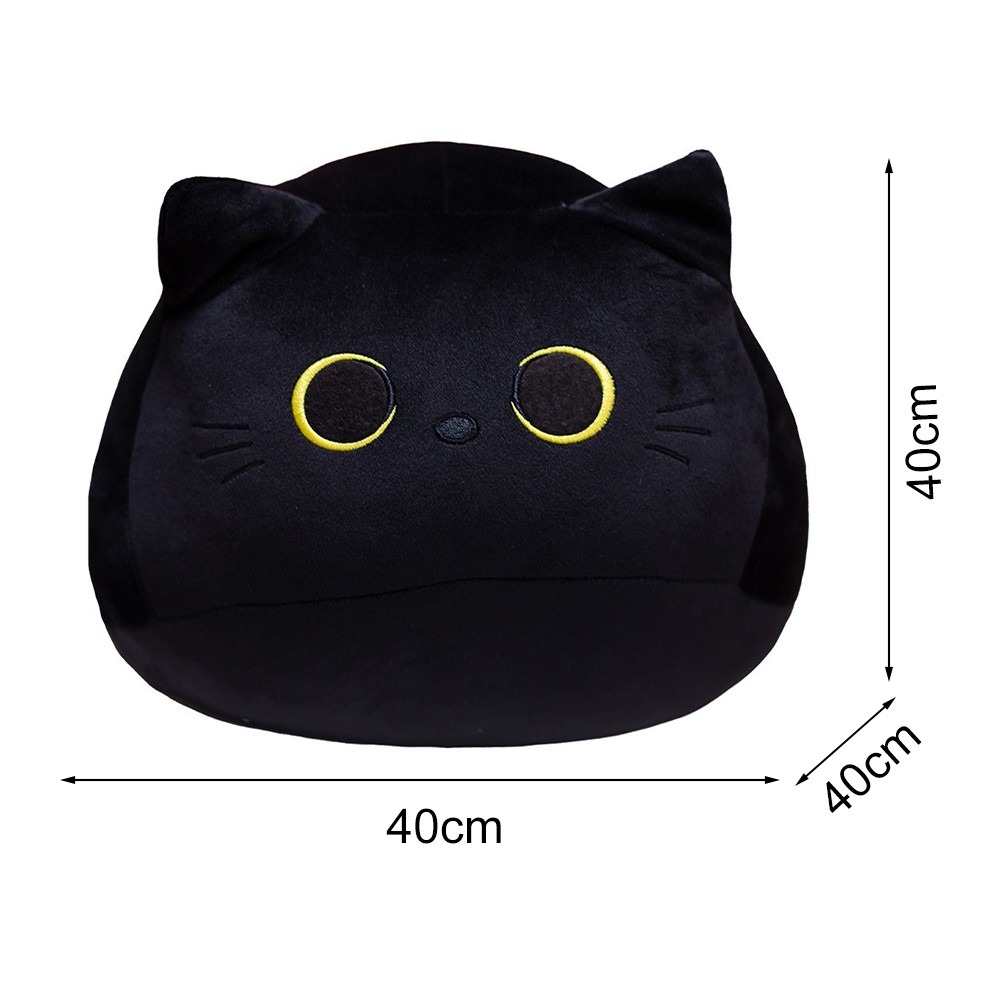 Charming Soft Toy Pillows Featuring a Cute Black Cat Design at 16 Inches - Picture 22 of 29