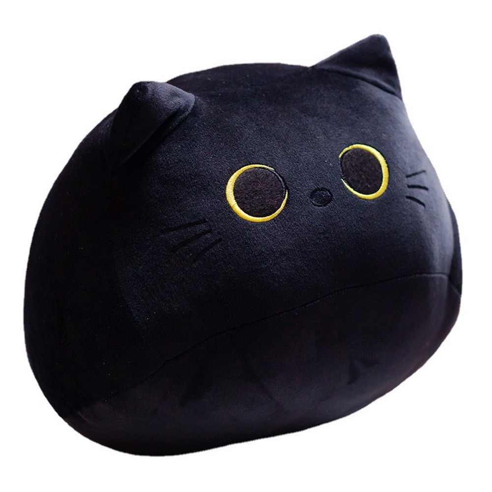 Charming Soft Toy Pillows Featuring a Cute Black Cat Design at 16 Inches - Picture 21 of 29