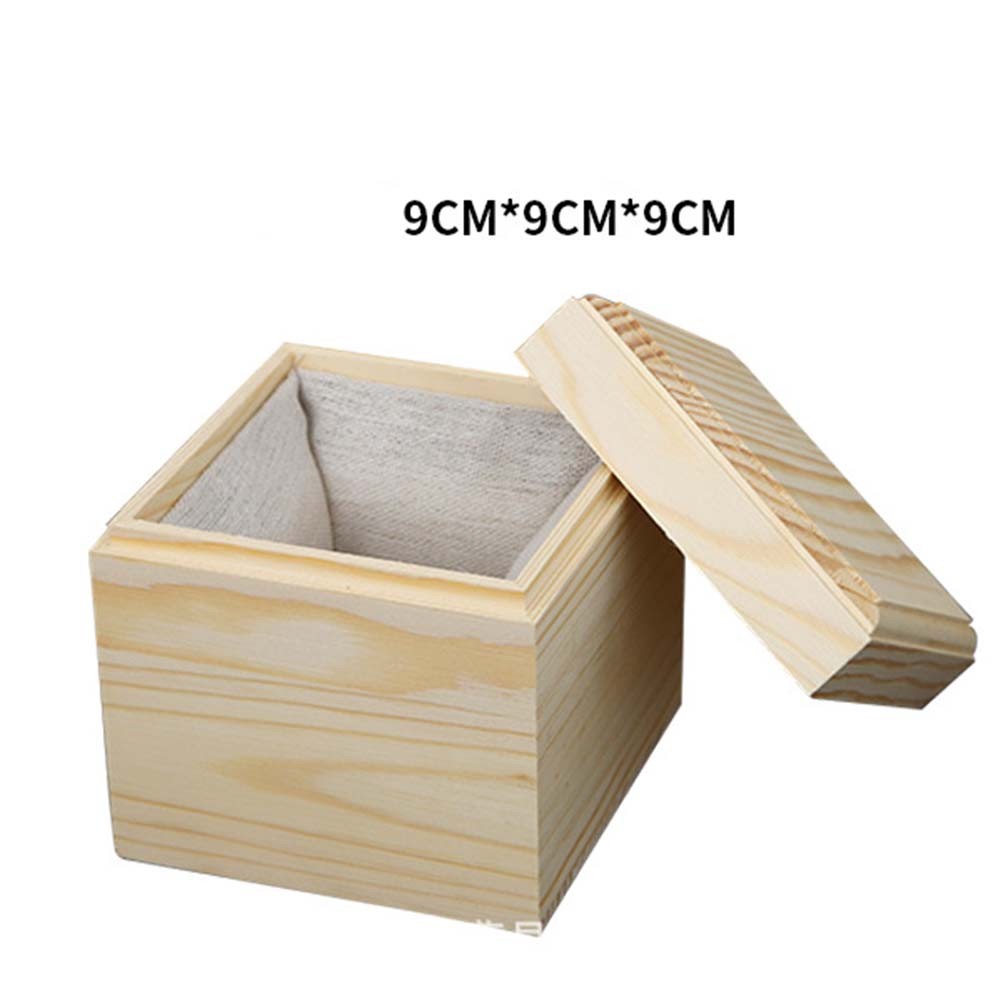 Wooden Packaging Box with Lining Perfect for Weddings Christenings and More