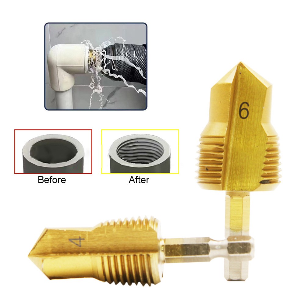 Robust Pipe Threading Kit with Convenient Buckle Design for Electric Drills - Picture 35 of 48
